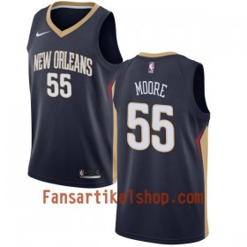 NBA New Orleans Pelicans Trikot ETwaun Moore 55 Nike 2017-18 marineblau Swingman - Herren